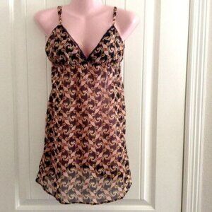 The Webster Miami at Target Women's Nightgown S Sheer Chemise Slip Fans